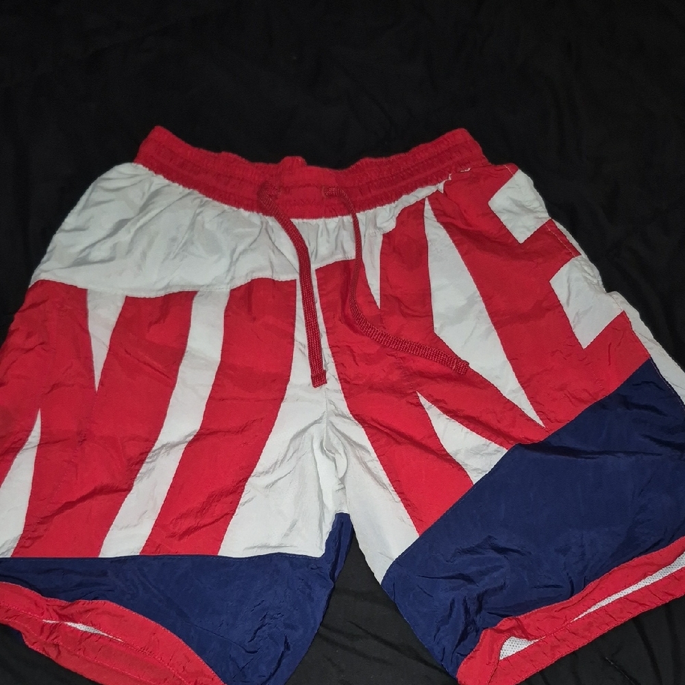 Nike Red, White, and Blue Athletic Shorts